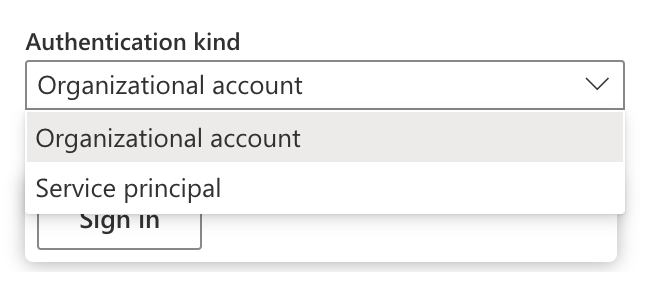 Dataflows Authentication Options