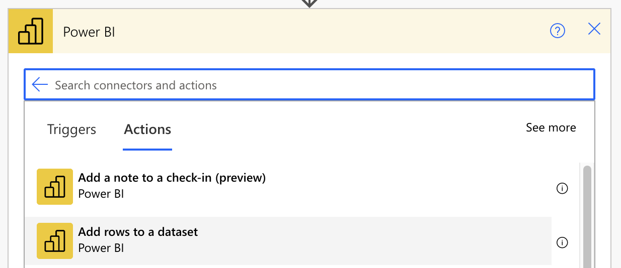 Power BI Actions