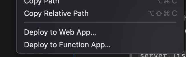 Deploy Azure Web App